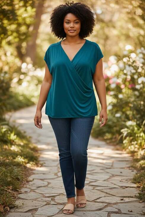 Lane Bryant 1x Pullover Sleeveless Blouse - Picture 4 of 4